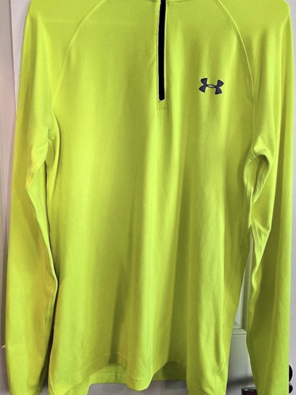 Under Armour UA Run Half Zip Pullover Men's Long Sleeve Green Medium